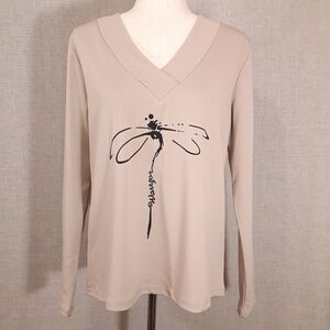 Exclusive Graphic Activewear Top Size Large Dragonfly Warrior Semicolon